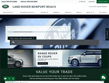 Tablet Screenshot of landrovernewportbeach.com